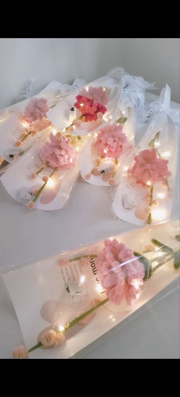 手工扭扭花（康乃馨）DIY材料包送教程